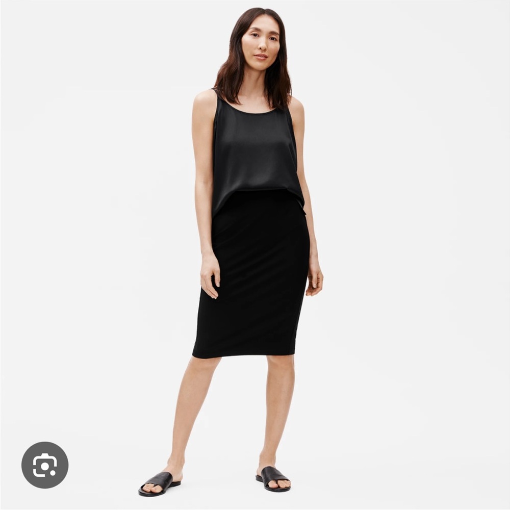 Eileen Fisher System Stretch Crepe Pencil Skirt